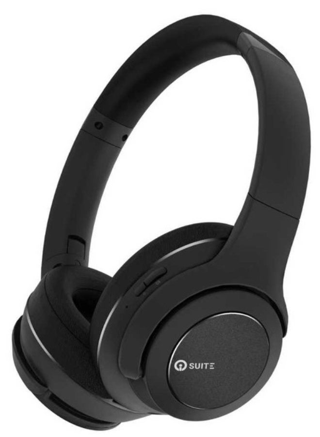 io suite iOsuite Focus 12 Wireless Over-Ear Headphones, Bluetooth 6.0, Dual 40mm Hi-Fi Drivers, 3 EQ Sound Modes, Up to 75H Playtime, Built-in Mic, Type-C Fast Charging – Black - Image 1